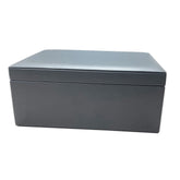 Gray Leatherette Lidded Box